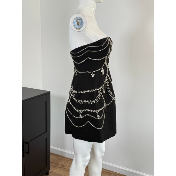 SIMKHAI Arta Embellished Strapless Minidress Size 6 - Picture 10 of 16